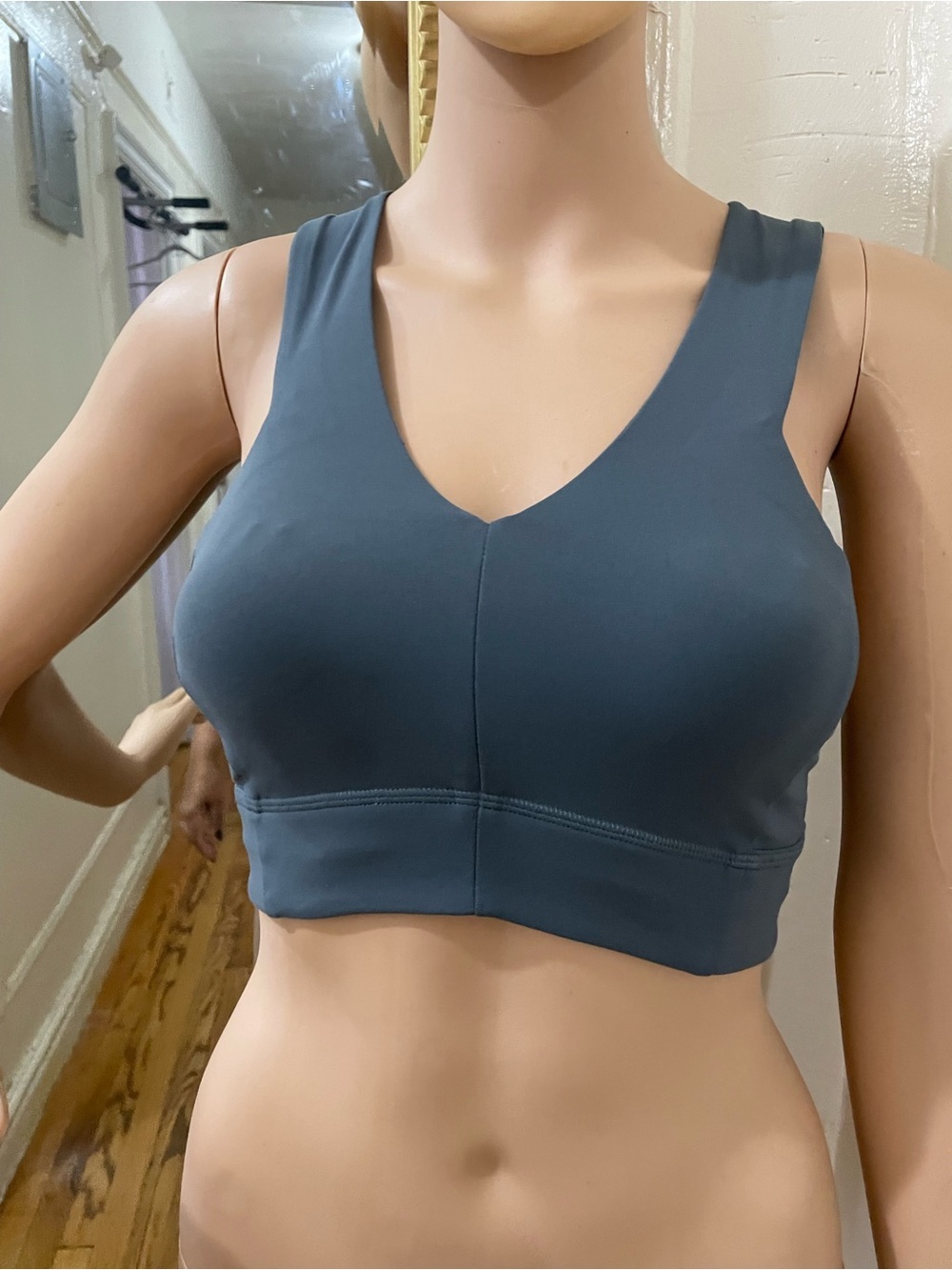 lululemon athletica V-Neck Wireless Sports Bra - Slate Blue